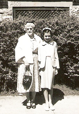 Grandma and me on Easter