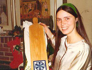 I'm showing off my new cheese board.