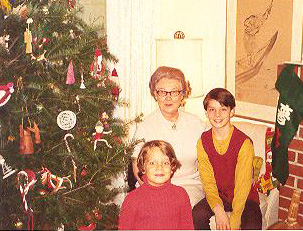 My mother with her two grandsons