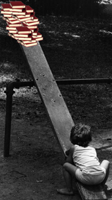 seesaw with books