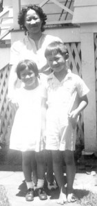 Mom, Terry, and me when we were younger