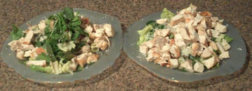 The greens are from my garden. I'm not growing the chicken...yet!