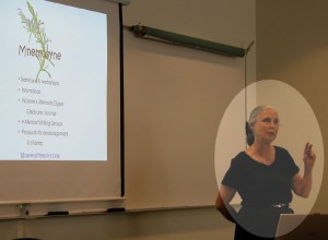 Matilda Butler teaching a women\'s memoir class in community college
